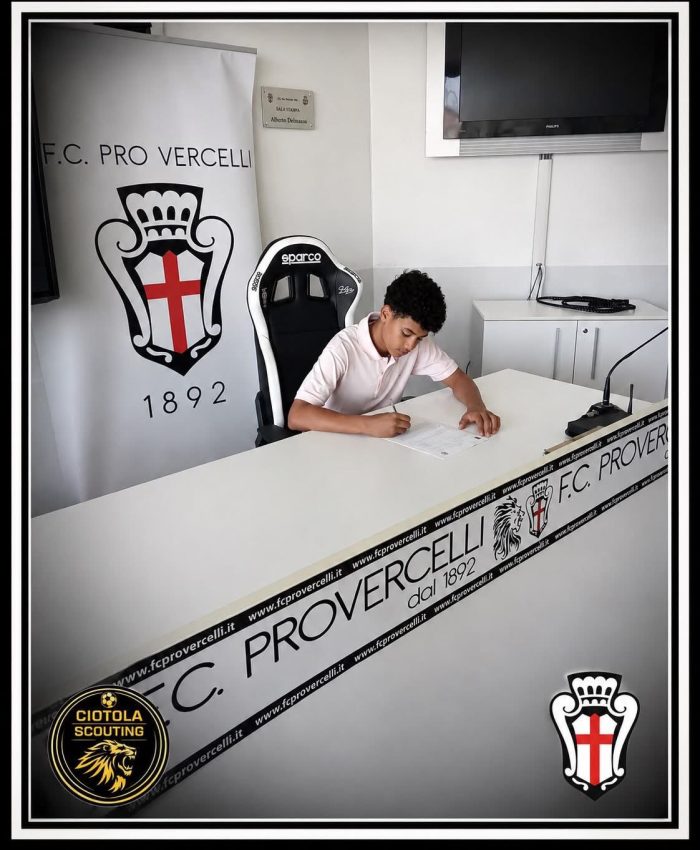 TALENTO E TRADIZIONE: ROCCO PULITANÒ È UN NUOVO CALCIATORE DELLA PRO VERCELLI